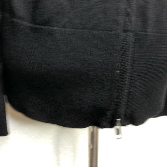 Cabi Switch black v neck full zip front cardigan sweater size Medium #5453 - Picture 5 of 16